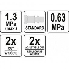 Distribuitor de aer cu regulator de presiune Yato ..